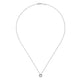 Diamond Halo Pearl Pendant Necklace