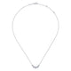 Diamond Halo Bar Necklace