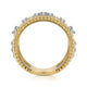 Diamond Bujukan Stacked White and Yellow Gold Ring