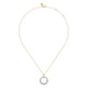Diamond Bujukan Circle Drop Necklace