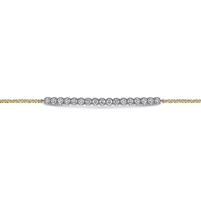 White Sapphire Bar Bracelet