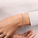 White Sapphire Bar Bracelet