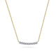 White Sapphire Bar Necklace