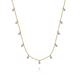 White Sapphire Station Necklace