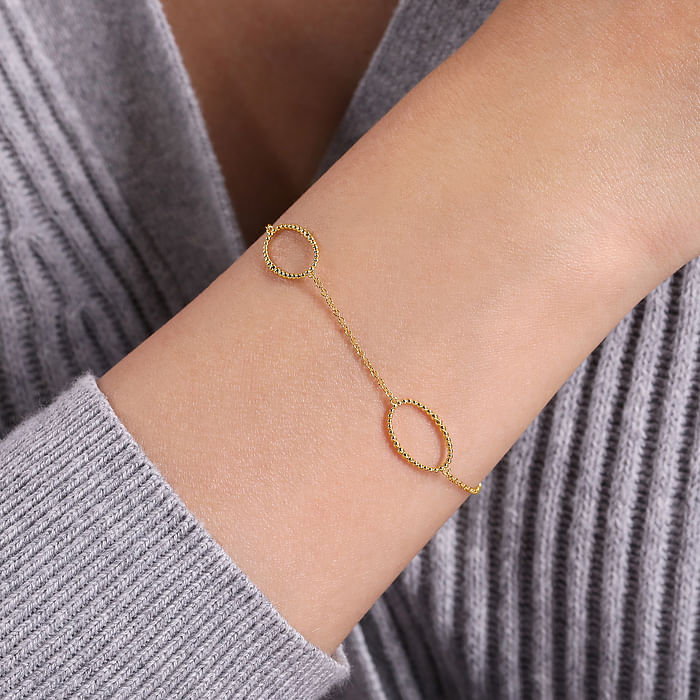 Oval Link Station Bracelet