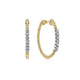 Bujukan Diamond Hoop Earrings