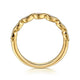 Yellow Gold Bezel Pear Shape 7 Stone Diamond Wedding Band
