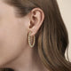 Yellow Gold Bujukan Beads Classic 30mm Hoop Earrings