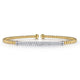 Bujukan Cuff Bracelet with Long Diamond Bar Station