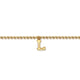 Yellow Gold Bujukan Initial 'L' Bracelet