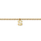 Yellow Gold Bujukan Initial 'S' Bracelet