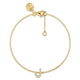 J Diamond Initial Chain Bracelet