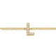 L Diamond Initial Chain Bracelet