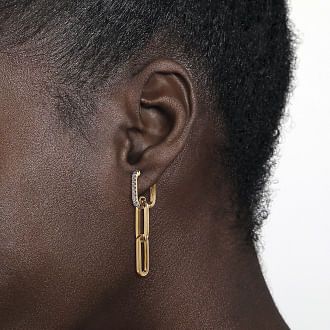 Paperclip Drop Earrings
