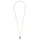Diamond Dog Tag Necklace