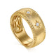 Diamond Wide Bujukan Yellow Gold Cigar Band