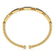 Yellow Gold Diamond and Black Onyx Bujukan Bangle