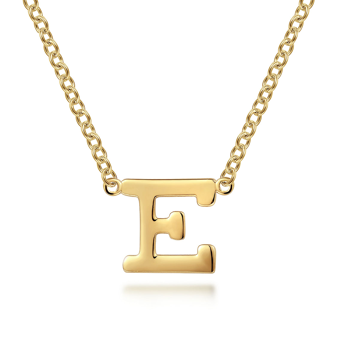 "E" Initial Necklace