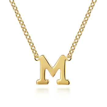 "M" Initial Necklace