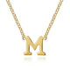 "M" Initial Necklace