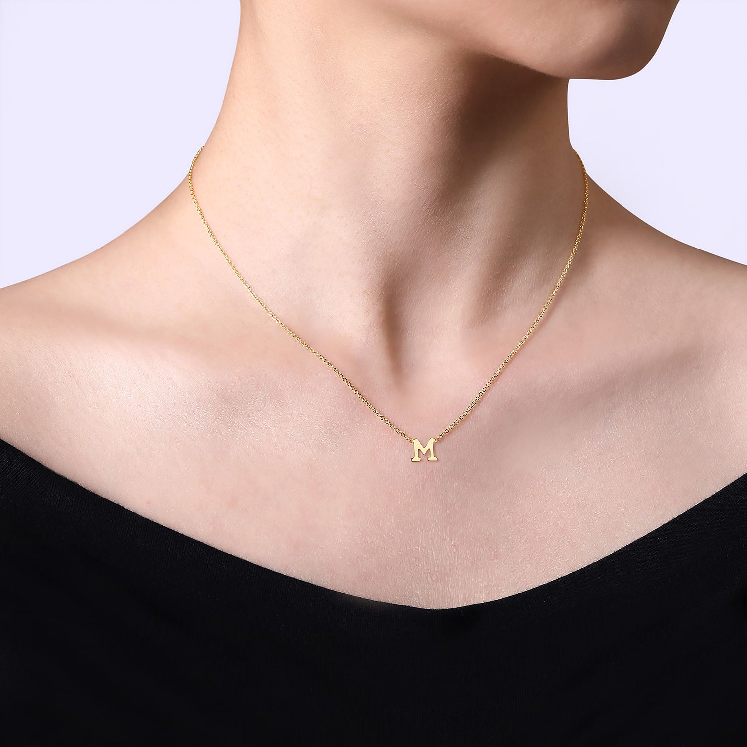 "M" Initial Necklace