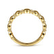 Yellow Gold Round Station Stackable Ring