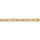 Yellow Gold Elongated Chain Bracelet