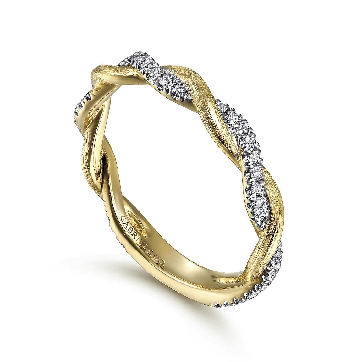 Twisted Two-Tone Ring