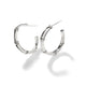 Bamboo Small J Hoop Earrings