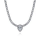 Pear Shaped Diamond Tennis Necklace