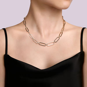 Paperclip Link Chain Necklace