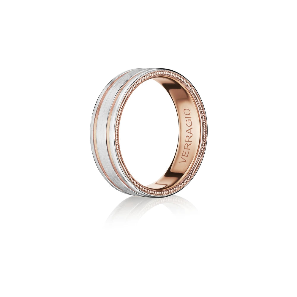 Verragio VW-7114 men's wedding band, angled view