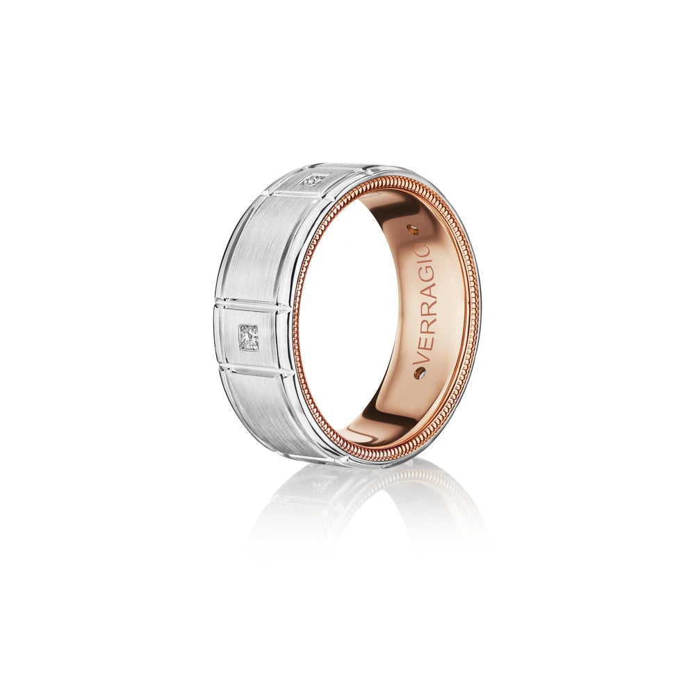 Verragio VWD-8905 men's diamond wedding band, angled view