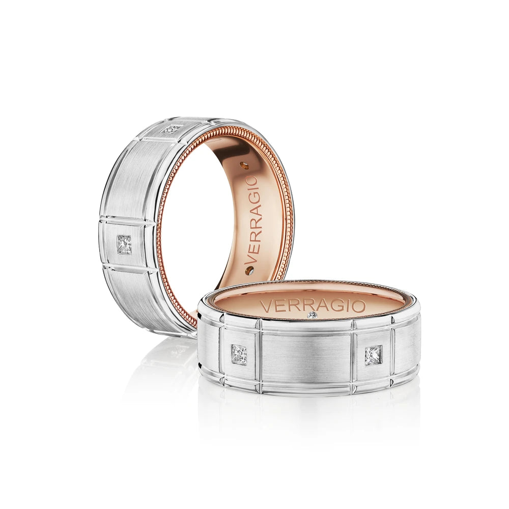 Verragio VWD-8905 men's diamond wedding band, profile view