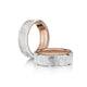 Verragio VW-7012 men's hammered wedding band, profile view