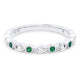 Emerald and Diamond Alternating Band
