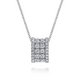 White Gold Diamond Pendant Necklace