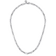 Sterling Silver Solid Paper Clip Chain Necklace