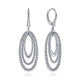 Sterling Silver Muti Row Bujukan and Rope Drop Earrings