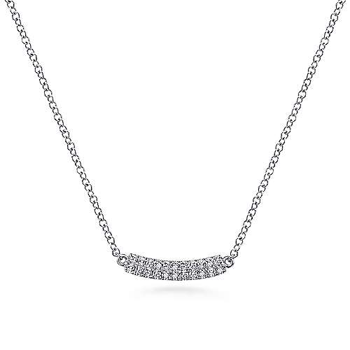 Diamond Bar Necklace
