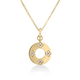 Love In Verona Diamond Flower Circle Necklace