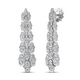Cobra Pave Diamond Dangle Earrings