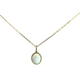 Opal & Diamond Oval-Shaped Necklace