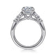 Nilla White Gold Round Diamond Engagement Ring Setting