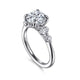 Nilla White Gold Round Diamond Engagement Ring Setting