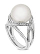 M Collection White South Sea Cultured Pearl Ring
