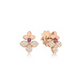 Love In Verona Diamond and Rubellite Split Flower Studs