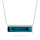 London Blue Topaz Bar Necklace