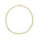Yellow Gold Chain with Diamond Link Necklace
