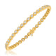 Yellow Gold Moonlight Bezel Set Diamond Tennis Bracelet